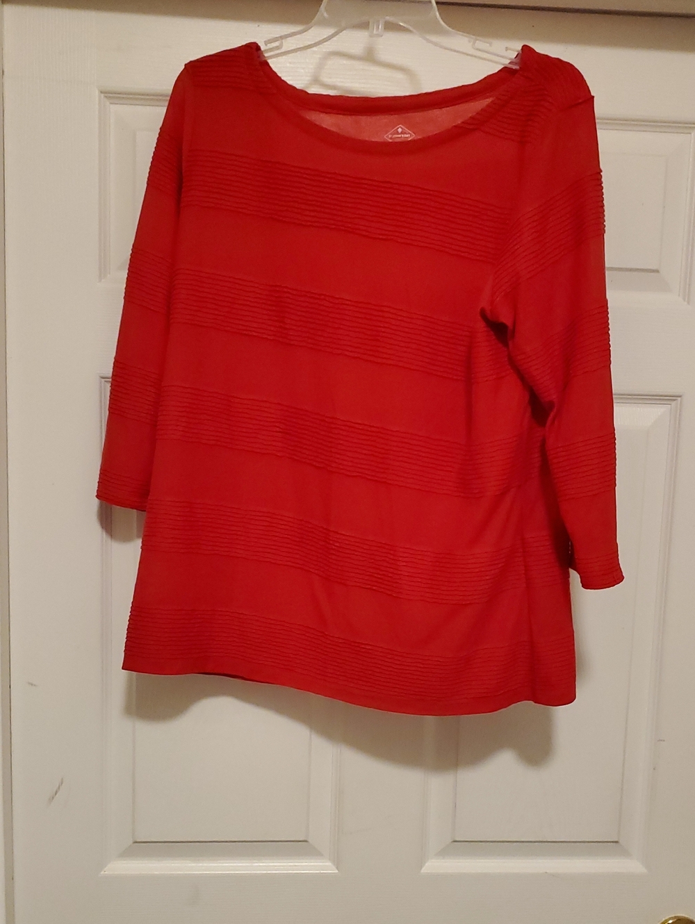 St. John's Bay Red Stretch Knit Top